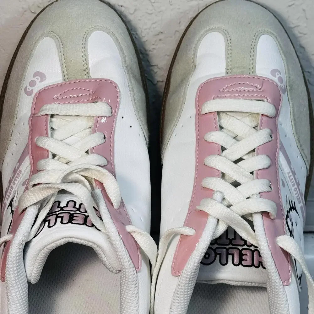 Hello Kitty White and Pink Casual Sneakers Size 9 - Picture 8 of 9